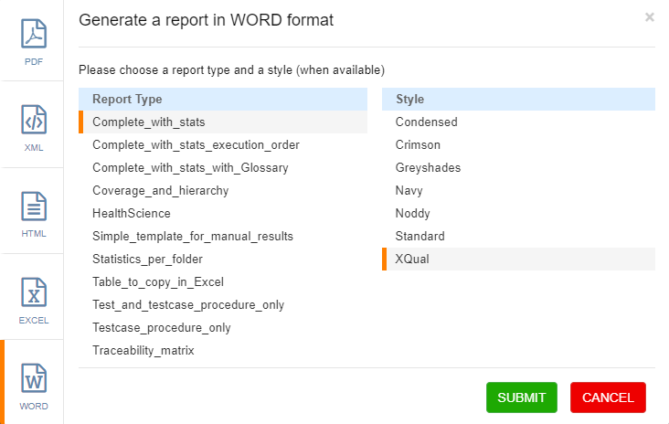 reports in word
